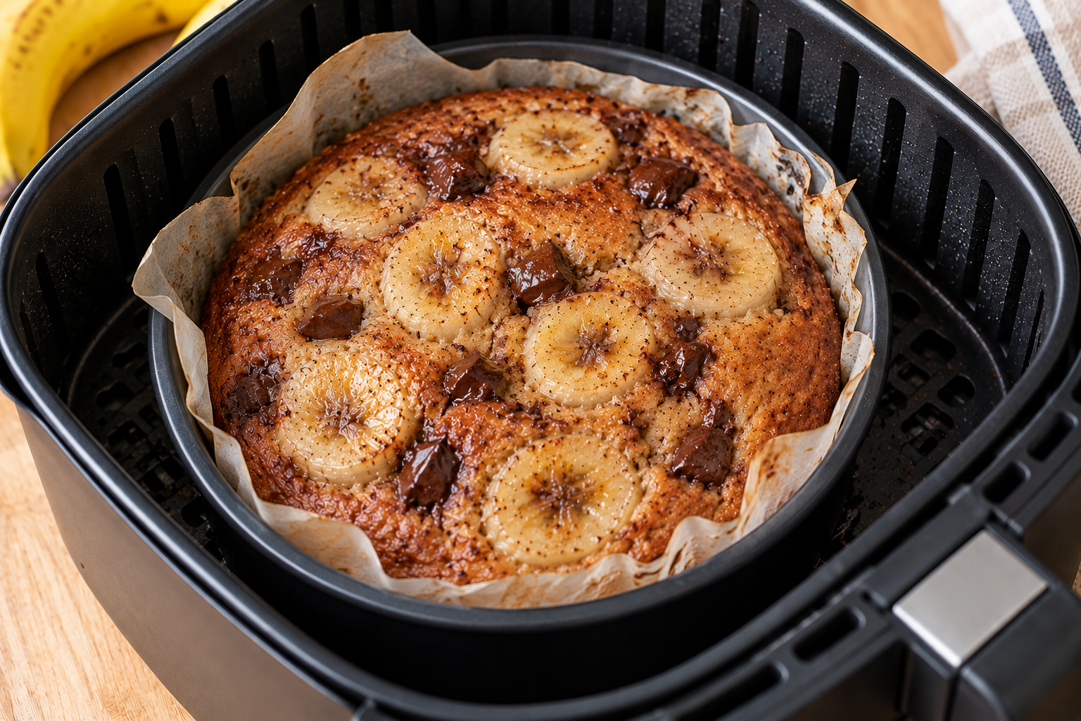 Desayuno Fit en Air Fryer: avena y plátano fácil y saludable