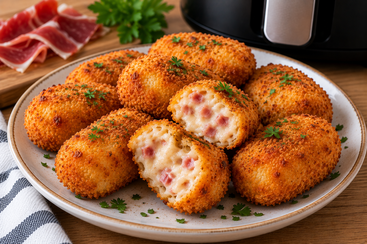 Croquetas de jamón en Air Fryer