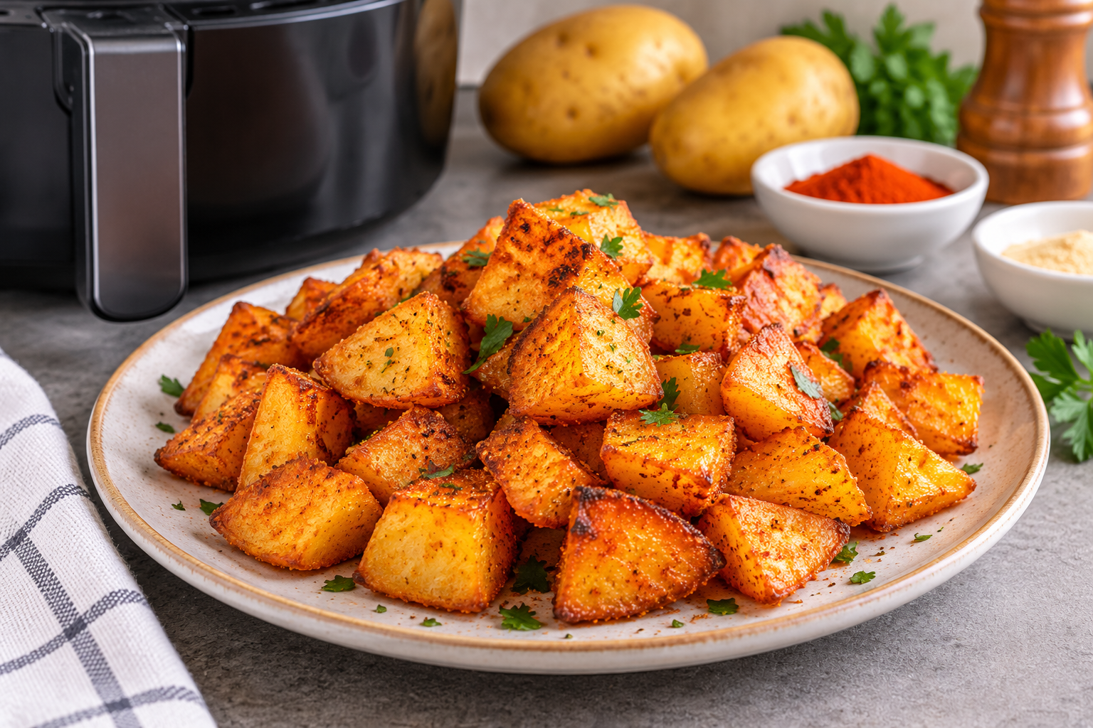 Patatas crujientes en Air Fryer: fáciles, baratas y sin aceite