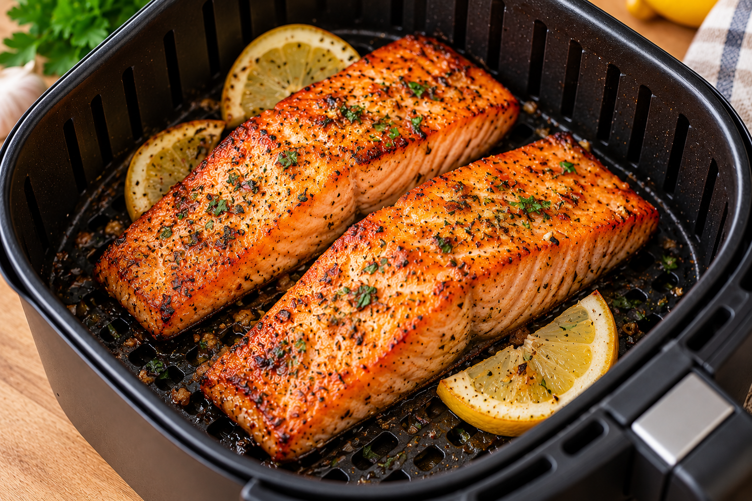 Salmón en Air Fryer: jugoso, fácil y listo en pocos minutos