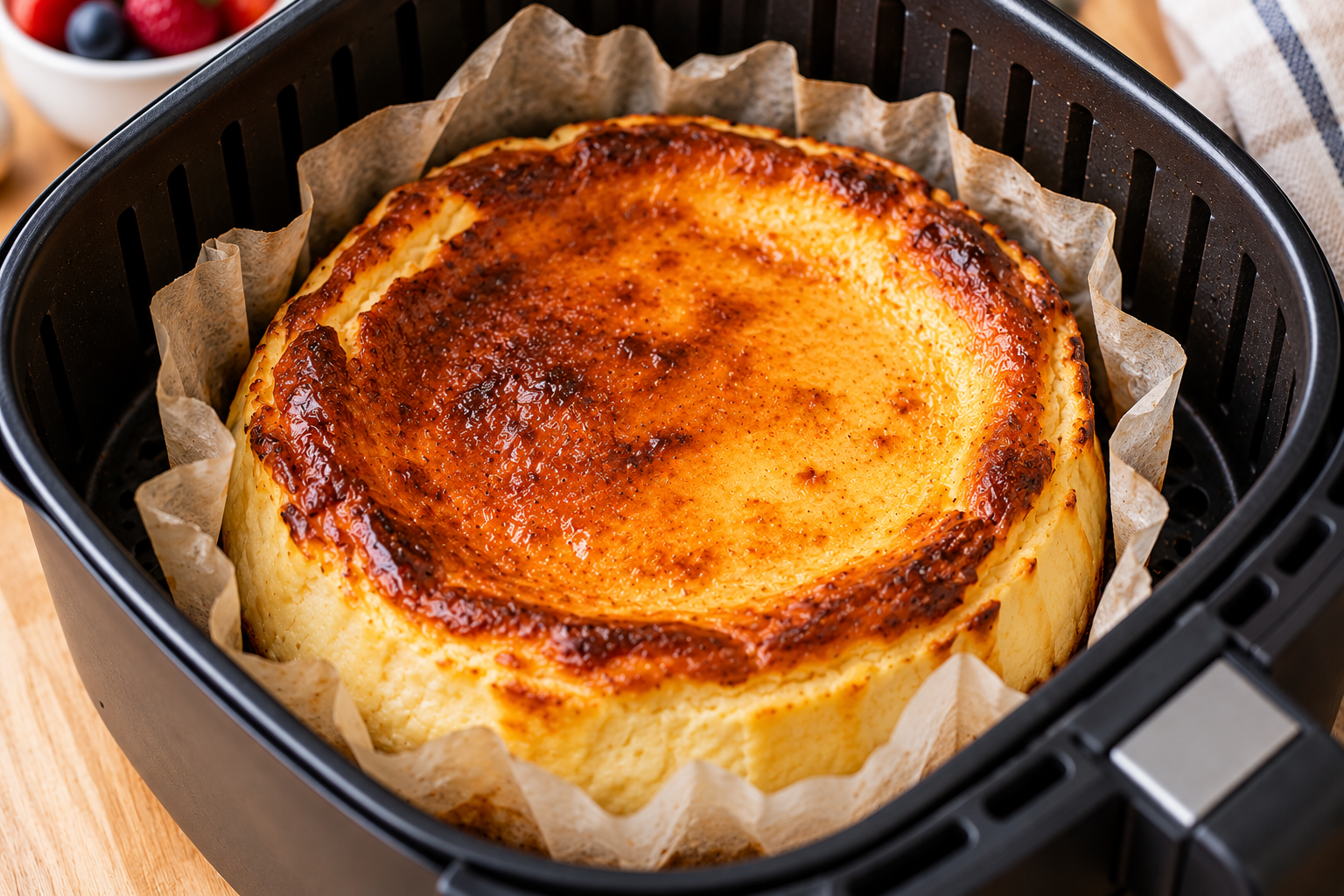 Tarta de queso en Air Fryer: fácil, cremosa y deliciosa